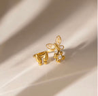 Butterfly & Blossom Open Ring