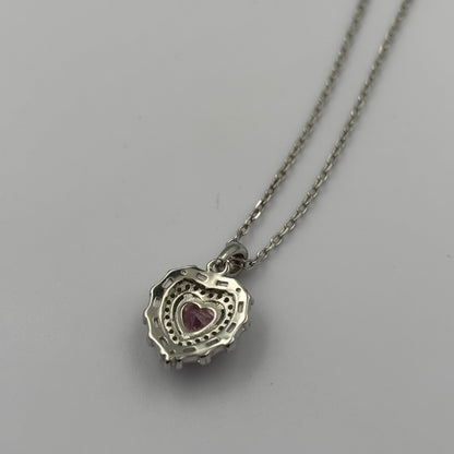 Pink sweet heart necklace