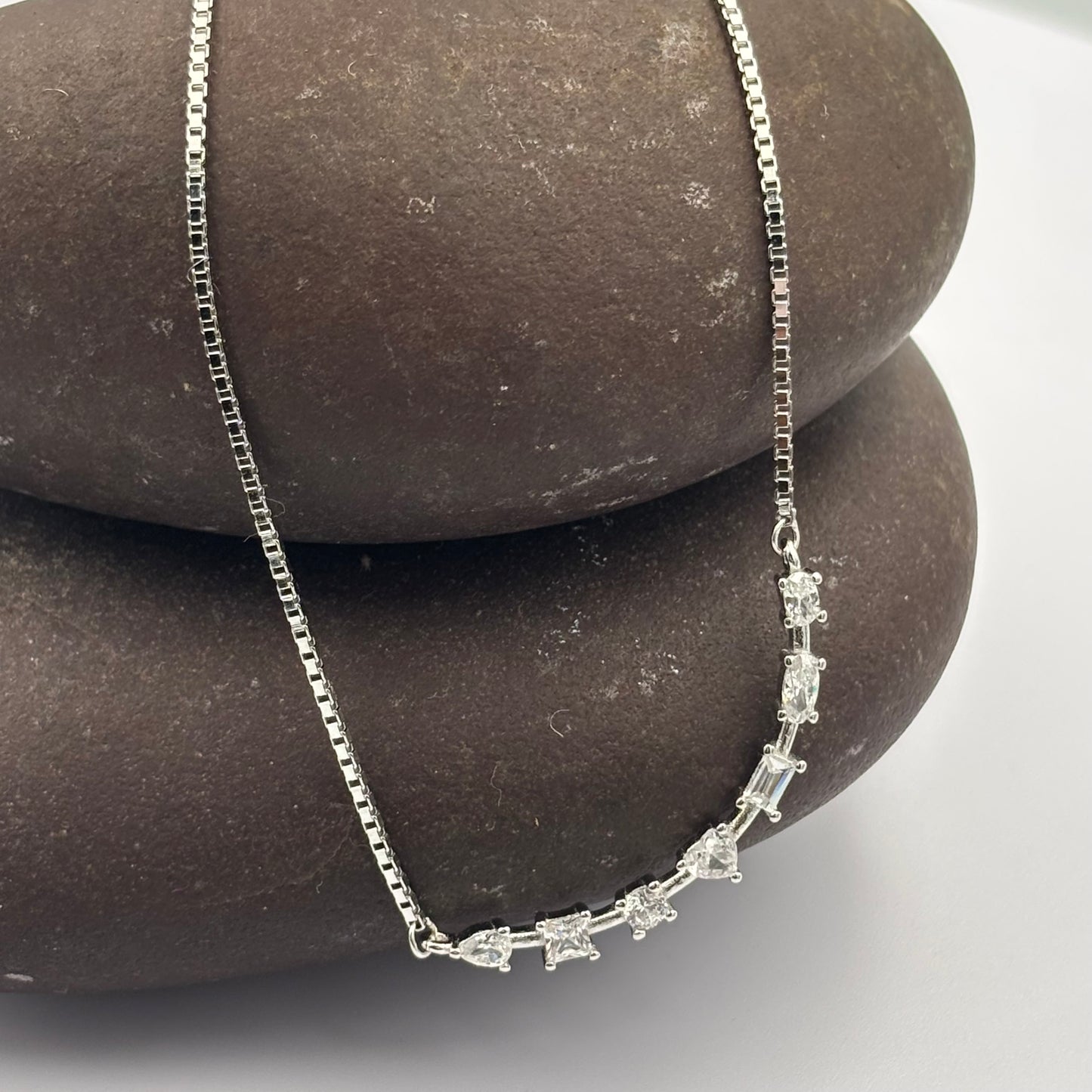 Delicate diamond necklace