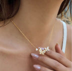 The Twin Butterfly Charm Necklace