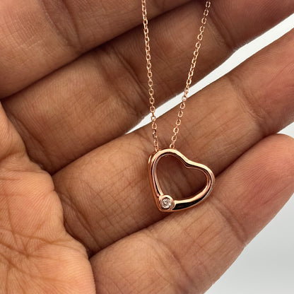 Delicate heart necklace