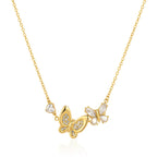 The Twin Butterfly Charm Necklace