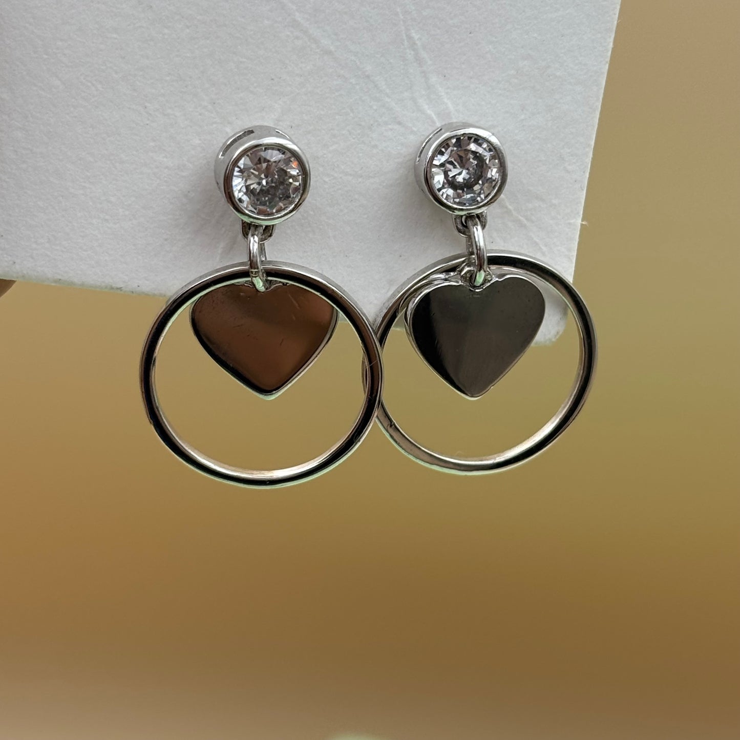 Sweet heart drop earrings