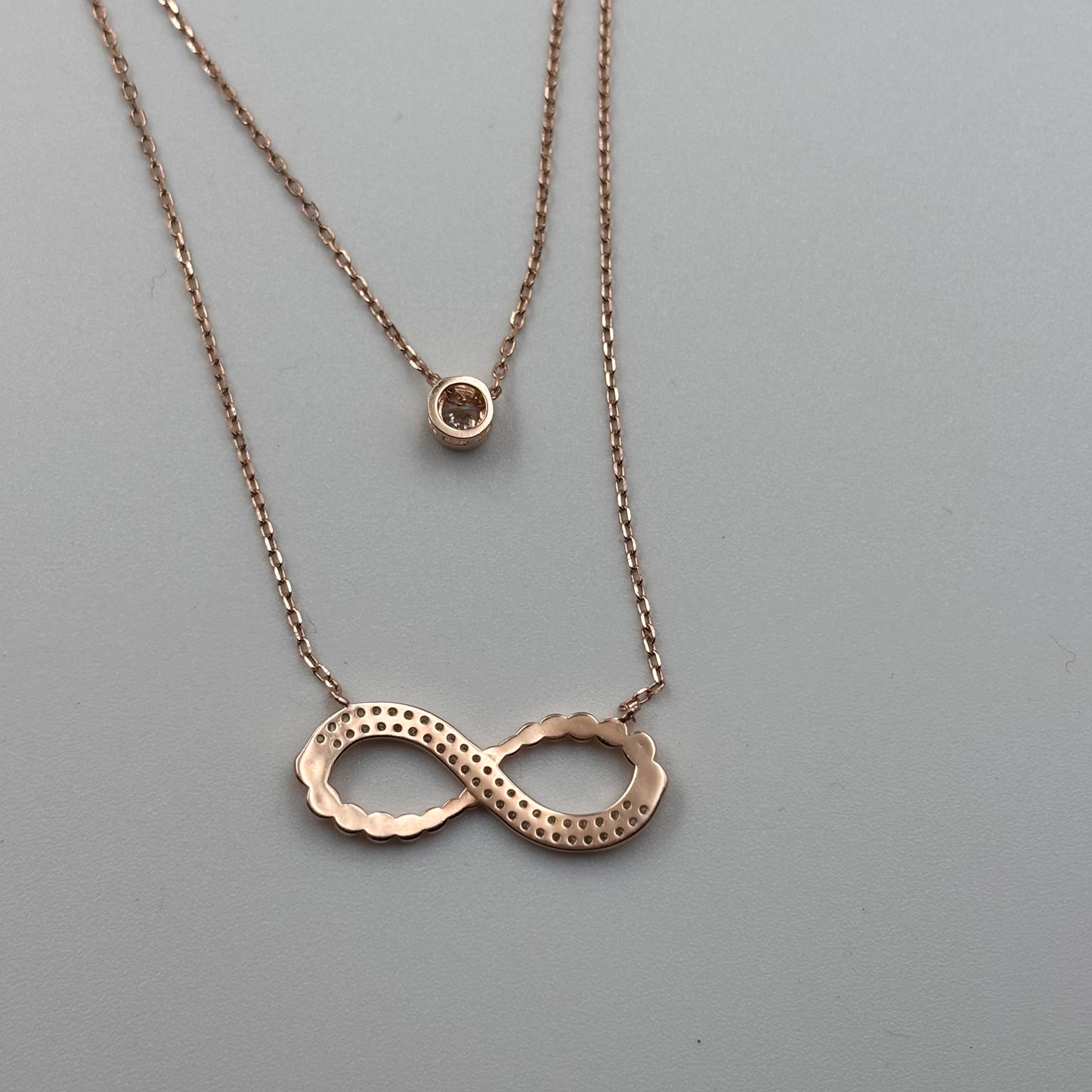 Infiniti love layered necklace