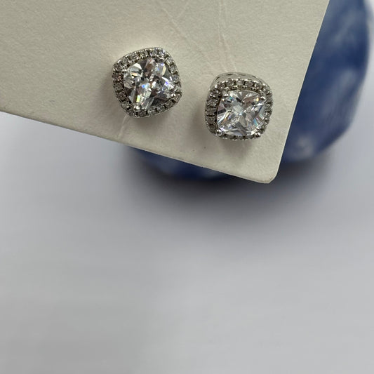 Cushion Cut Studs
