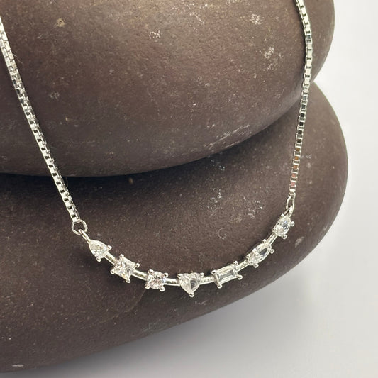 Delicate diamond necklace
