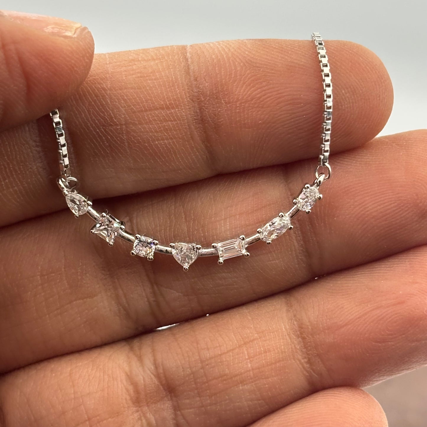 Delicate diamond necklace