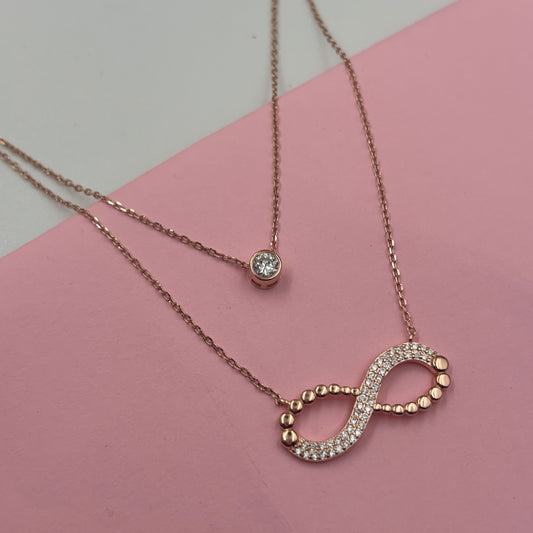 Infiniti love layered necklace