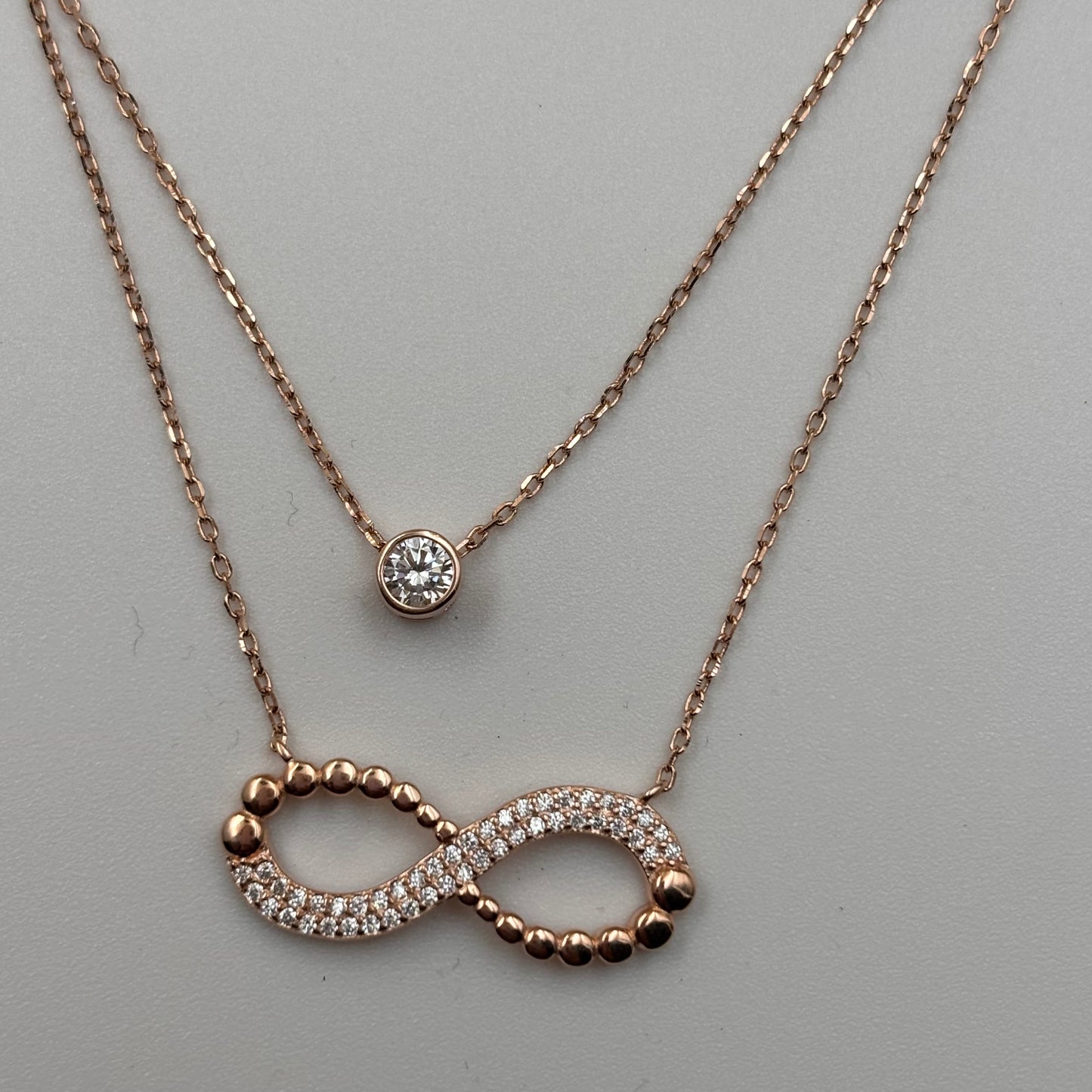 Infiniti love layered necklace