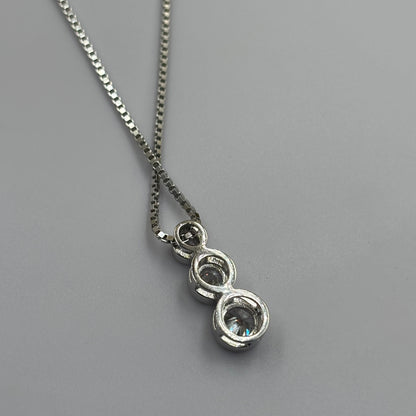 3 layer solitaire necklace