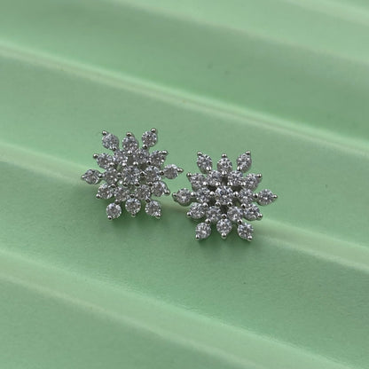 Flora diamond studs