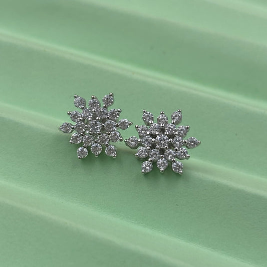 Flora diamond studs