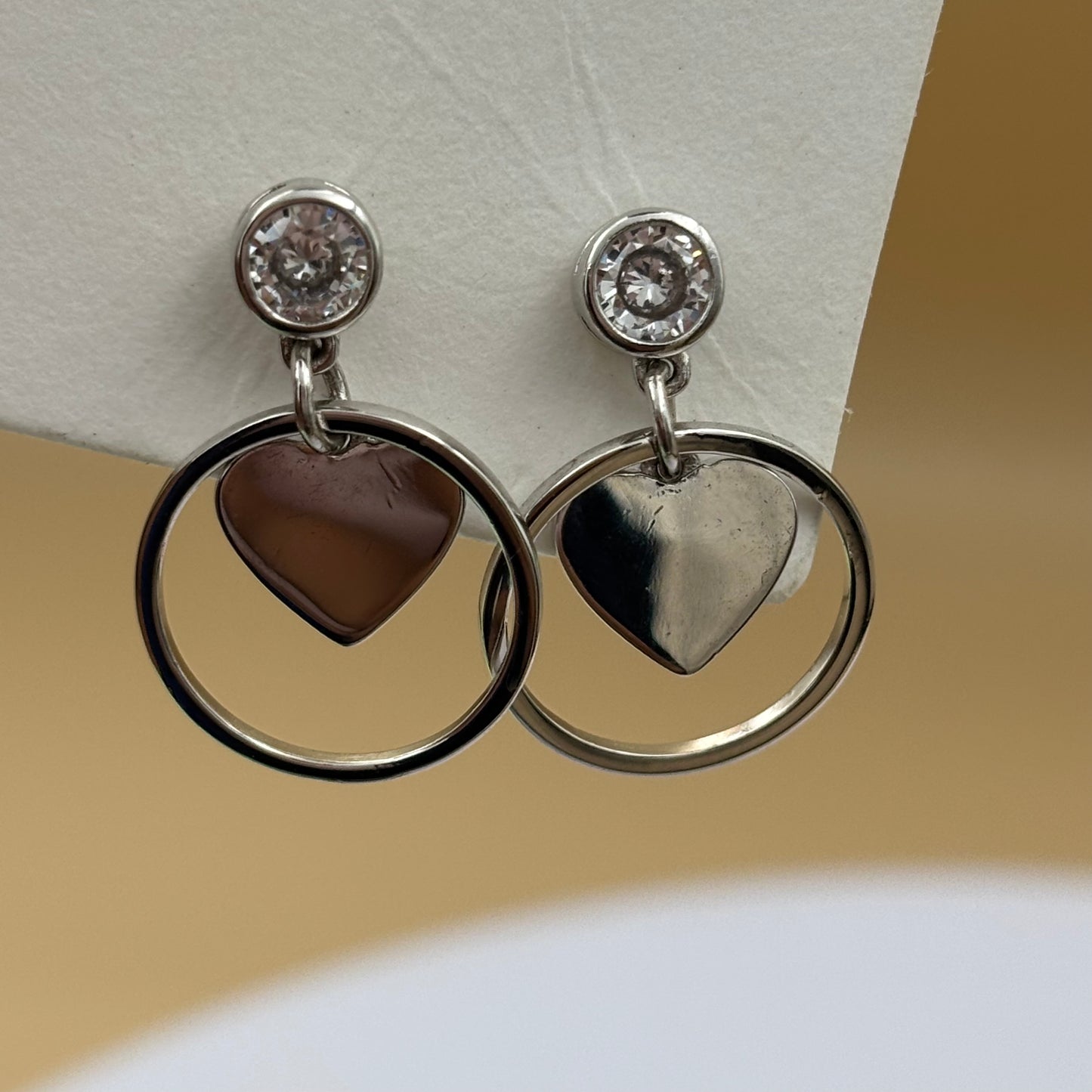 Sweet heart drop earrings