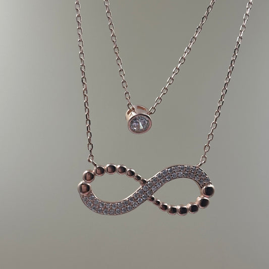 Infiniti love layered necklace