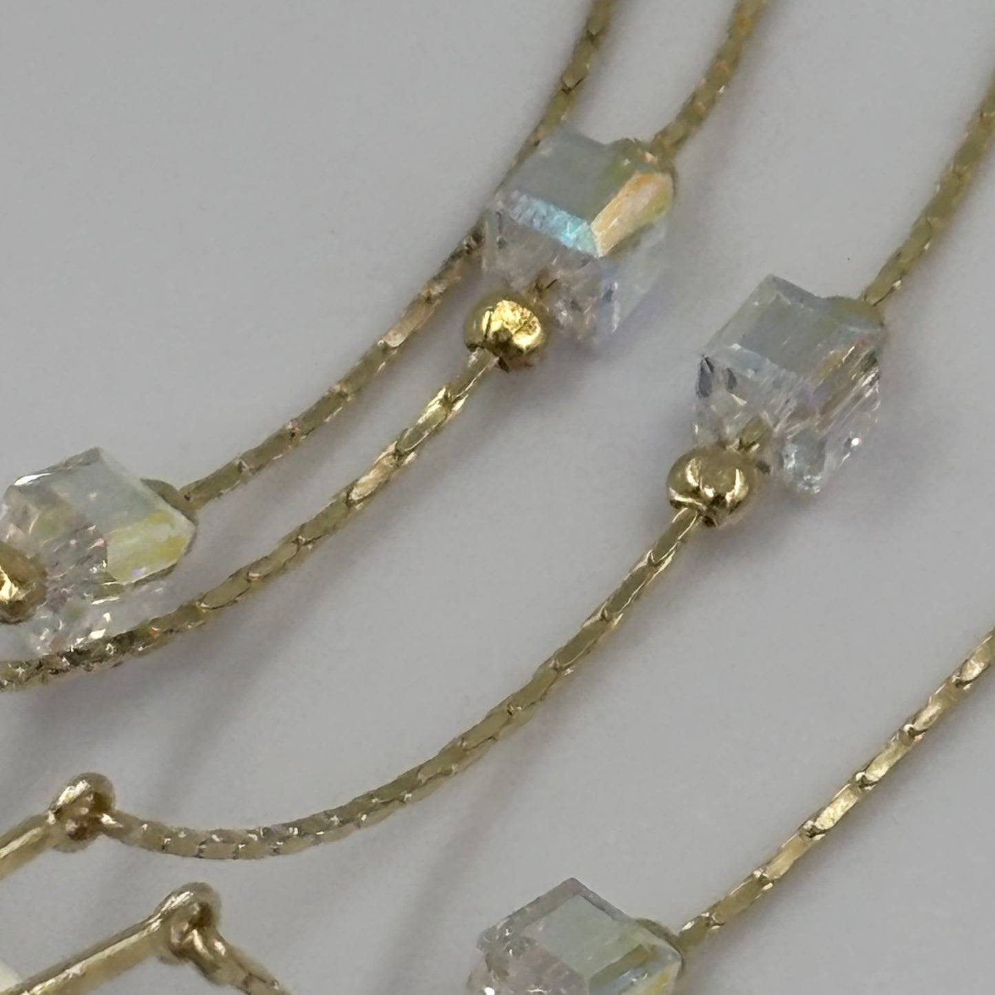 Golden Glow Cube Earrings