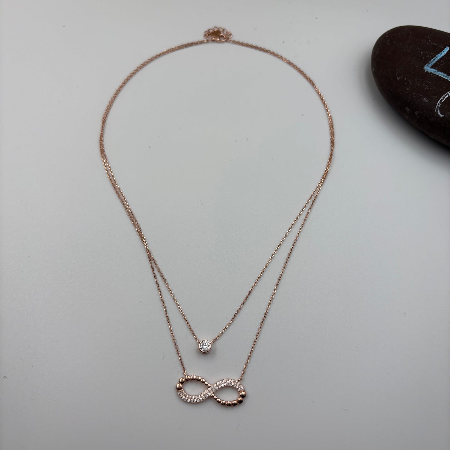 Infiniti love layered necklace