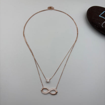 Infiniti love layered necklace