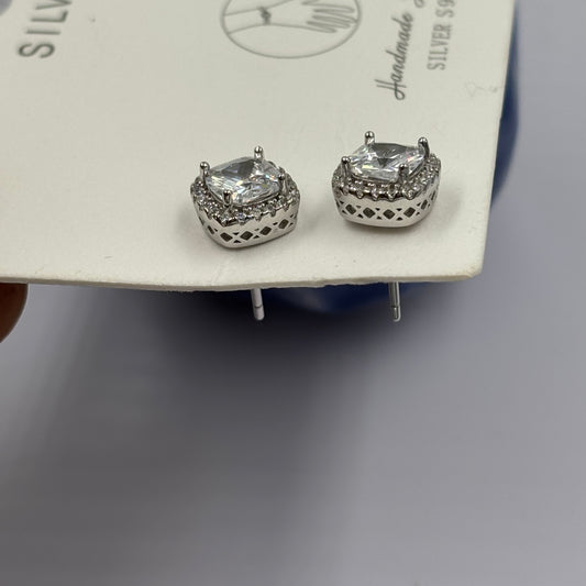 Cushion Cut Studs