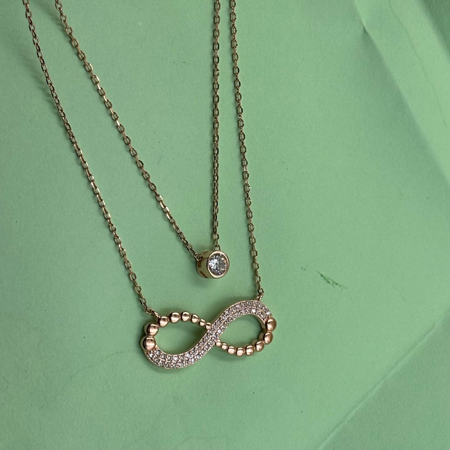 Infiniti love layered necklace