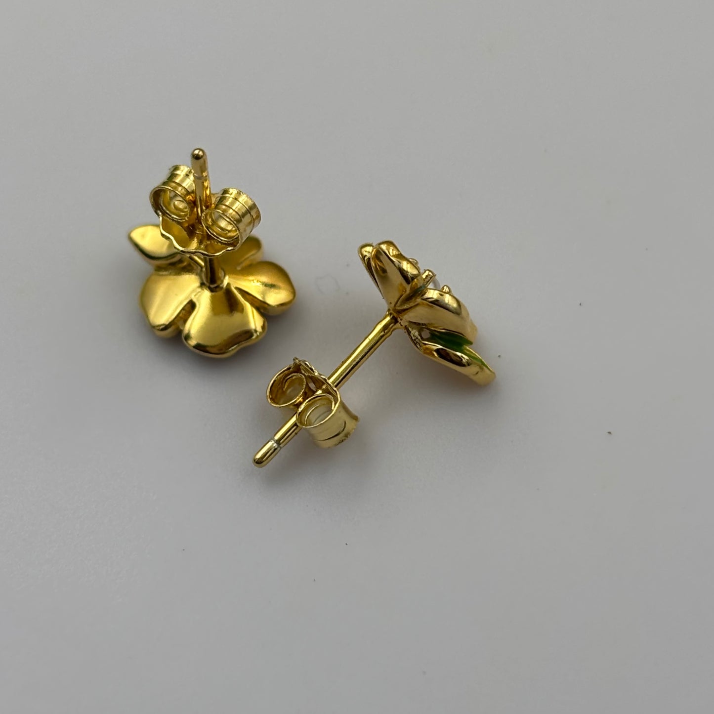 Gold flower studs