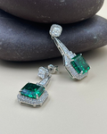 Emerald Green Dangler Earrings