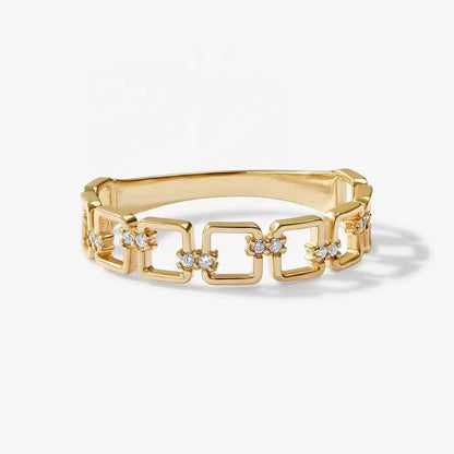 square link chain ring