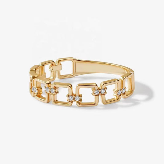 square link chain ring